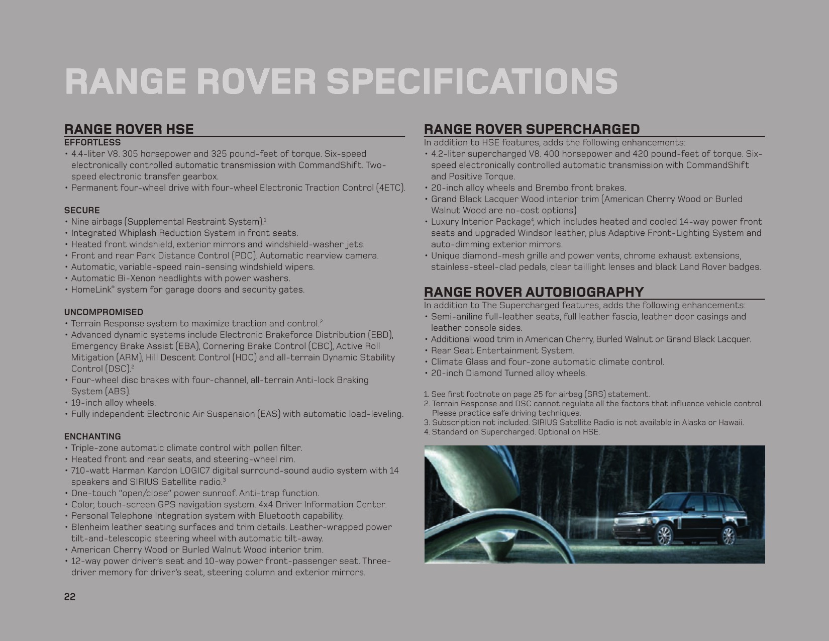 2009 Land Rover Brochure Page 6